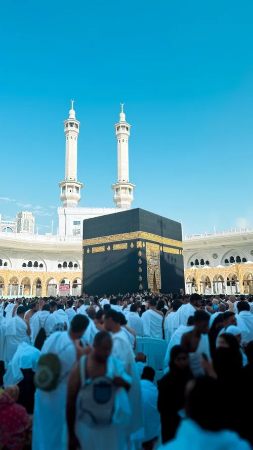 Umrah Pilgrims at Grand Mosque Makkah